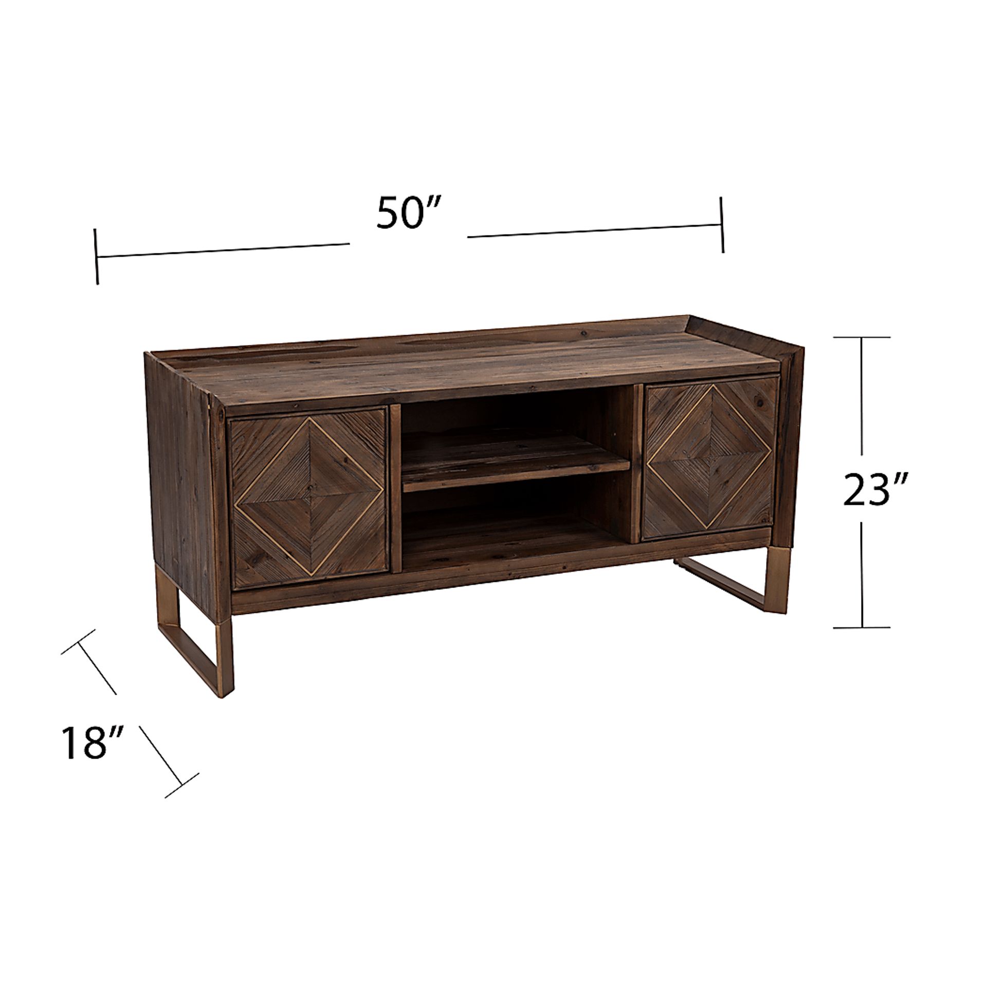 Brushboro Brown 50 in. Console - Image 8