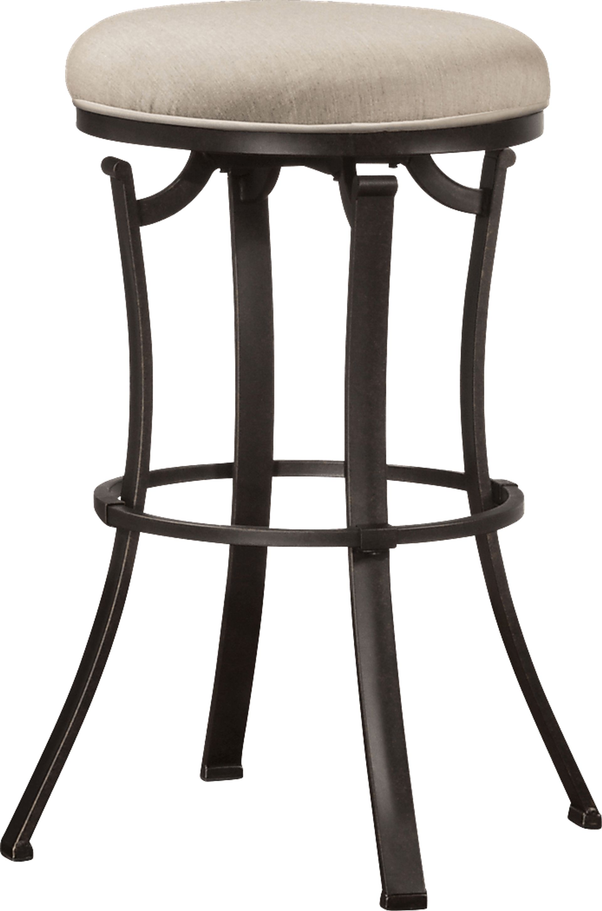 Bryce Black Outdoor Swivel Barstool - Image 1