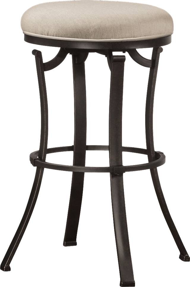Bryce Black Outdoor Swivel Counter Height Stool - Thumbnail - Image 1