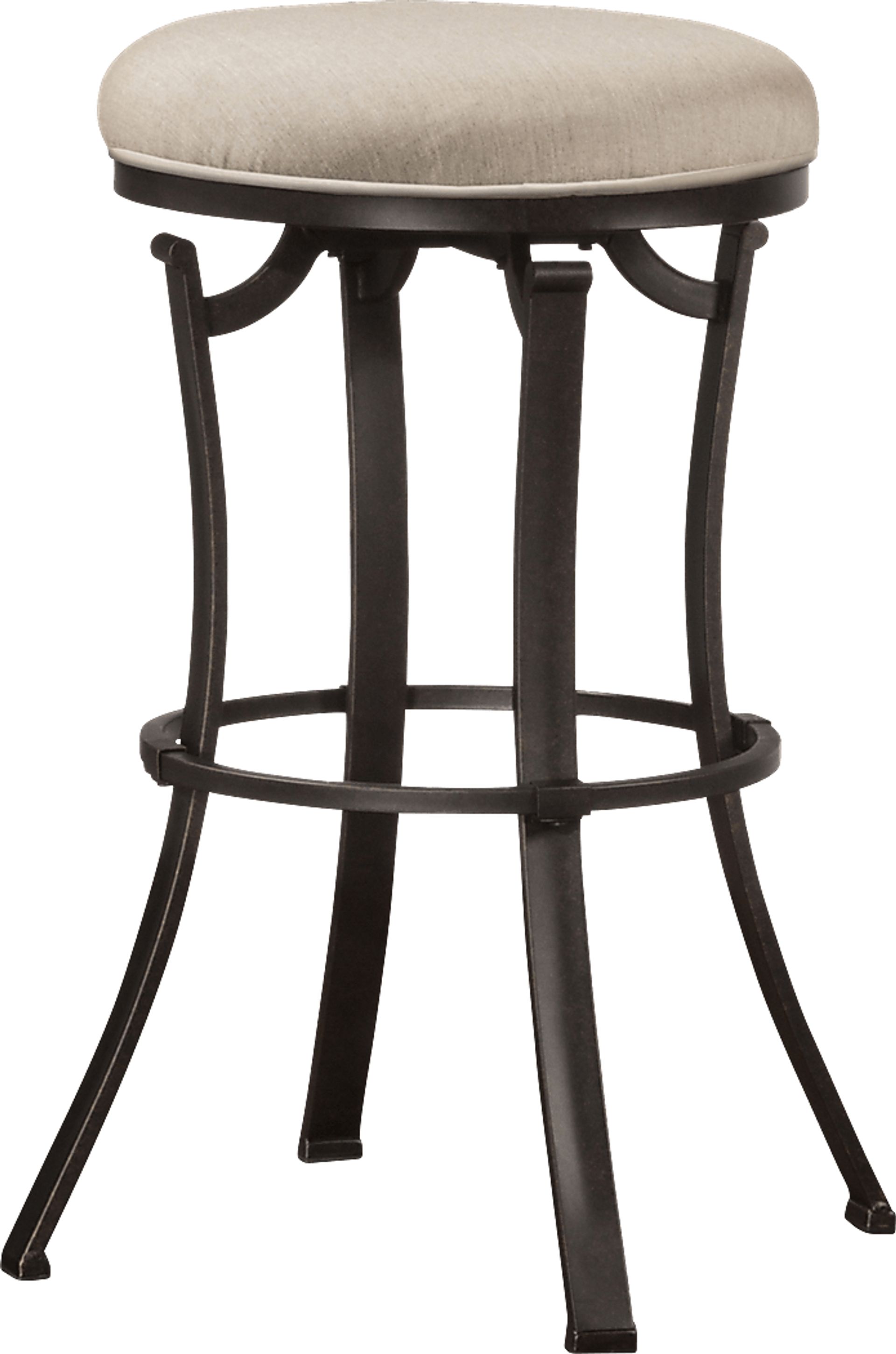 Bryce Black Outdoor Swivel Counter Height Stool - Image 1