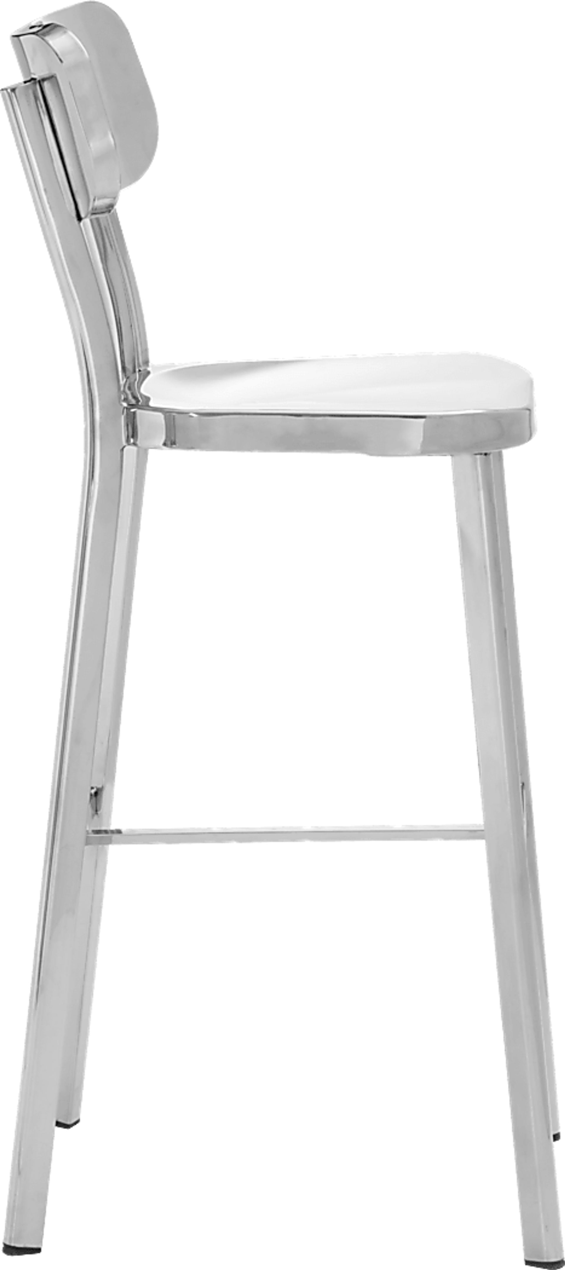 Brye Heights Stainless Steel Barstool - Image 2