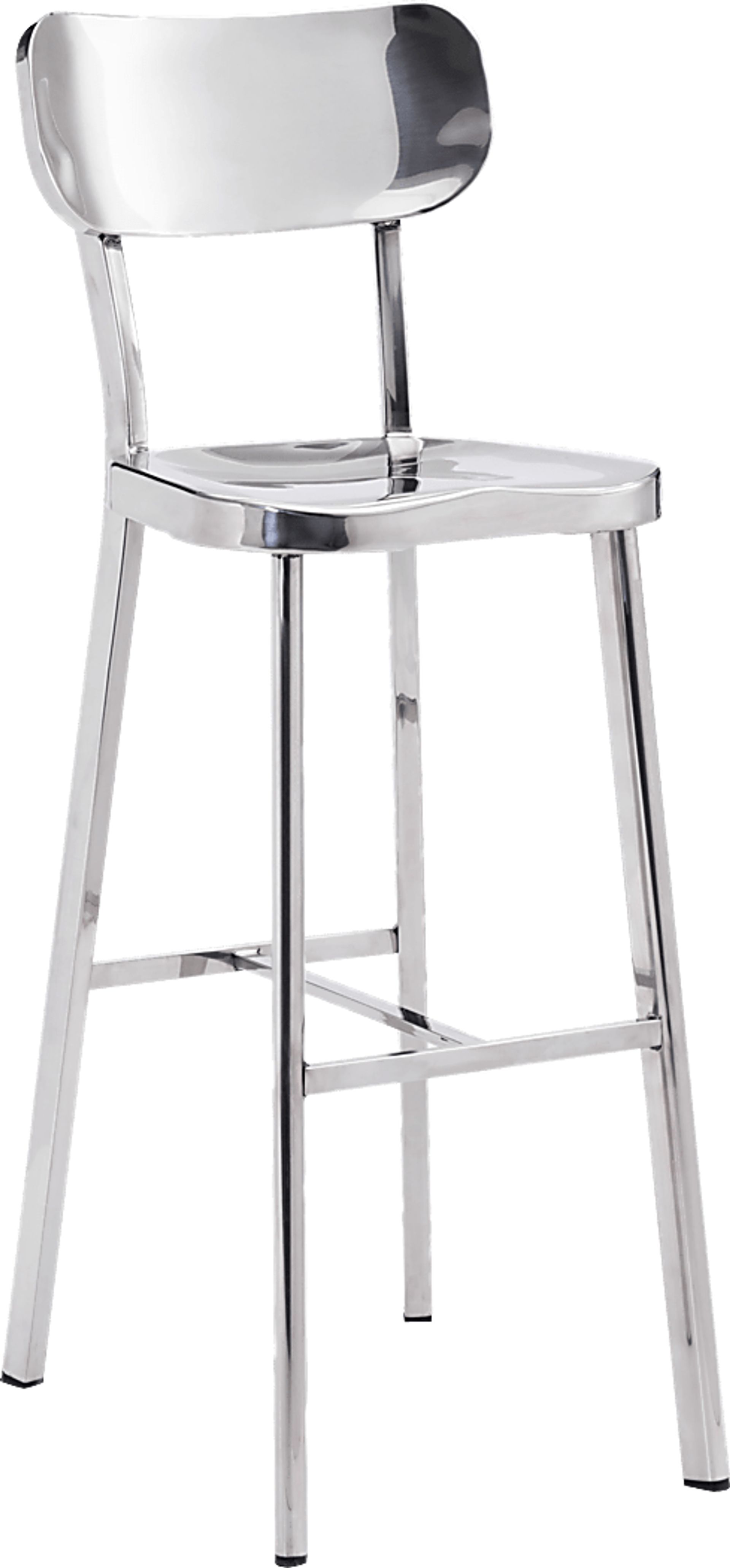 Brye Heights Stainless Steel Barstool - Image 1