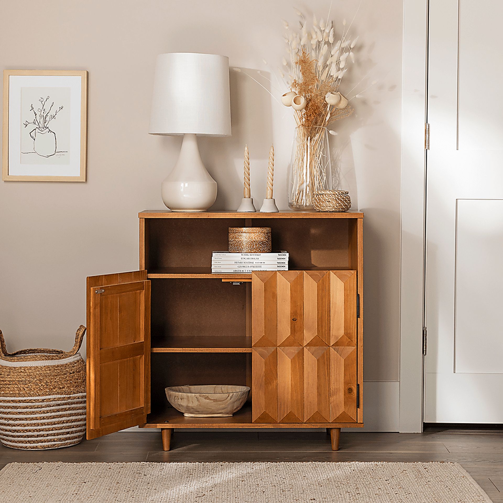 Bryker Caramel Accent Cabinet - Image 2
