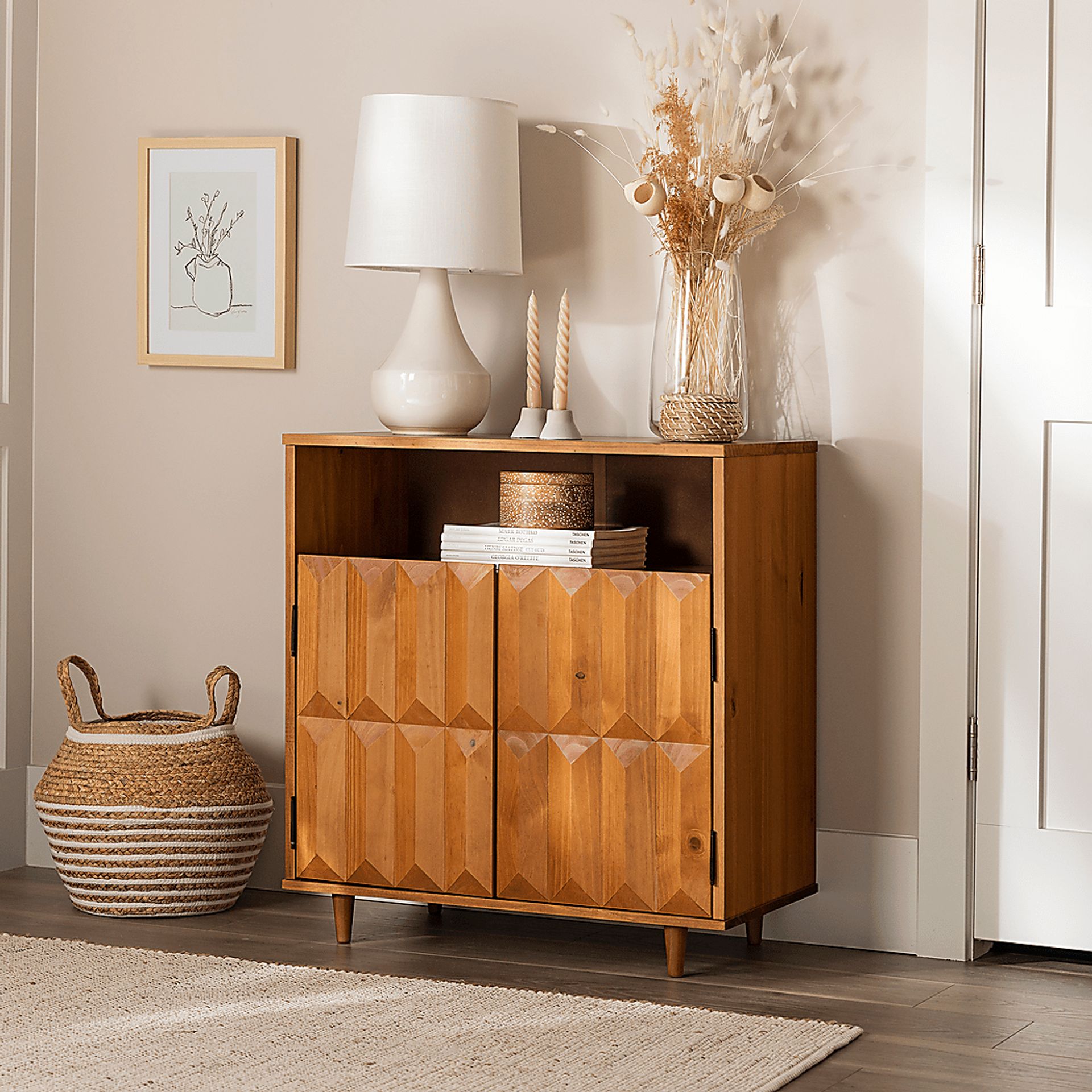 Bryker Caramel Accent Cabinet - Image 3