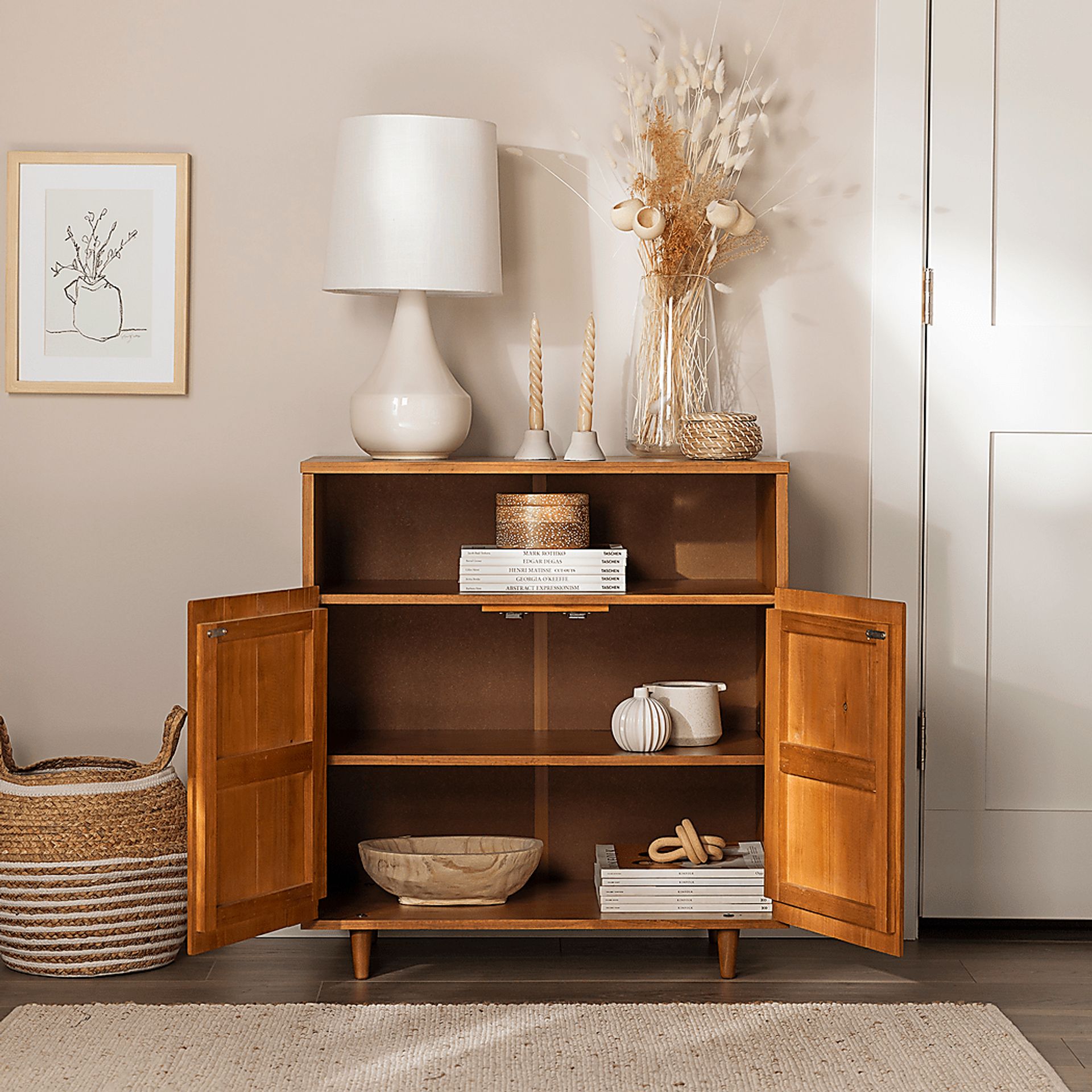 Bryker Caramel Accent Cabinet - Image 6