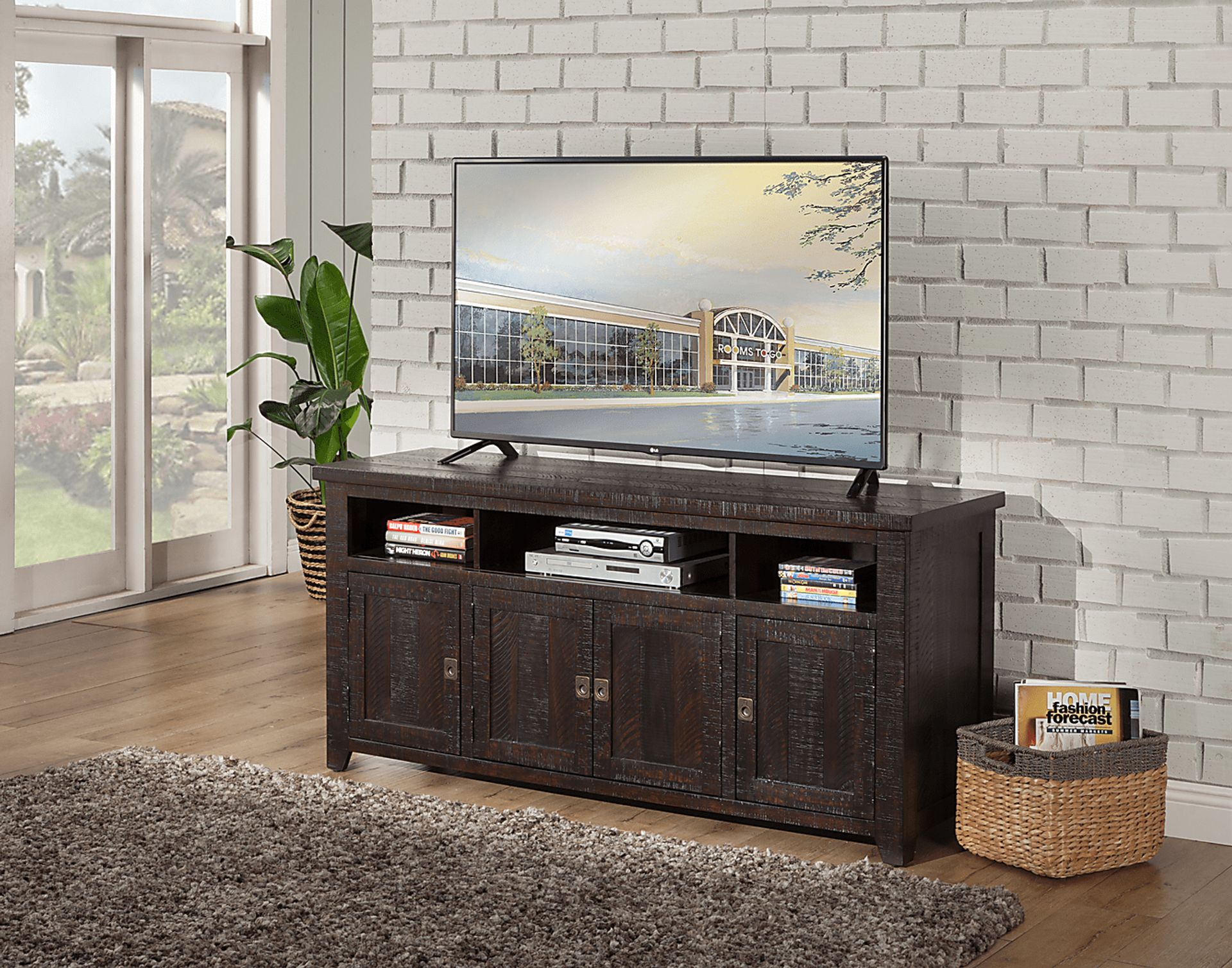 Bryn Avenue Brown 65 in. Console - Image 3