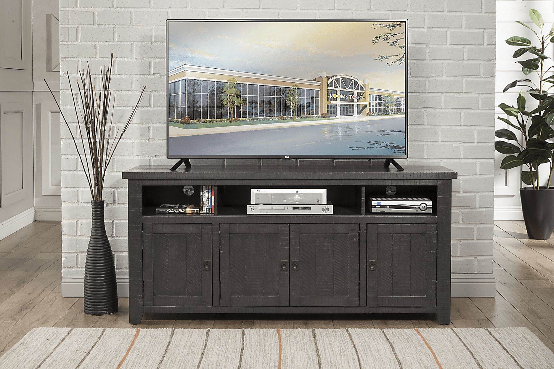 Bryn Avenue Gray 65 in. Console - Image 3