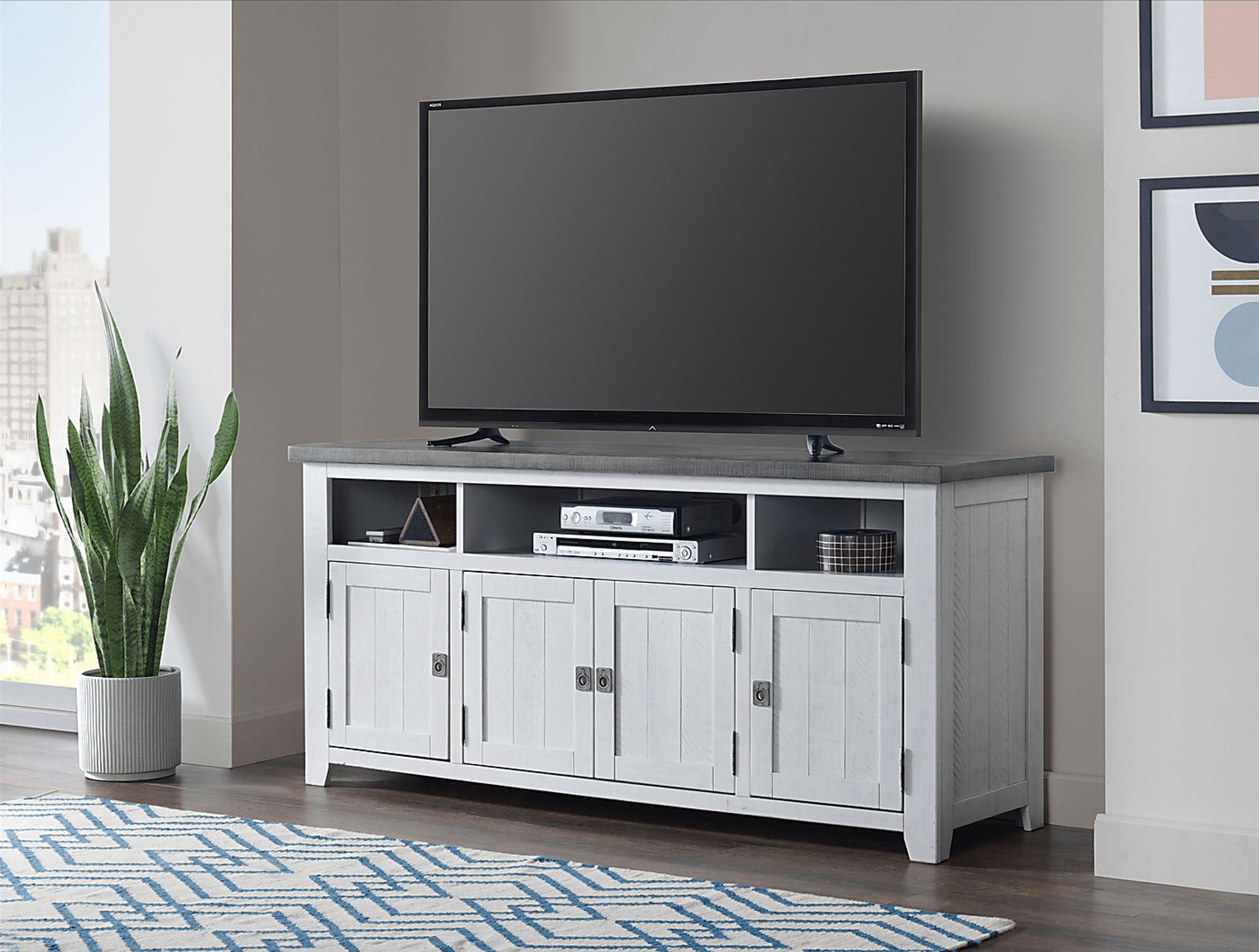 Bryn Avenue Gray 65in. Console - Image 6