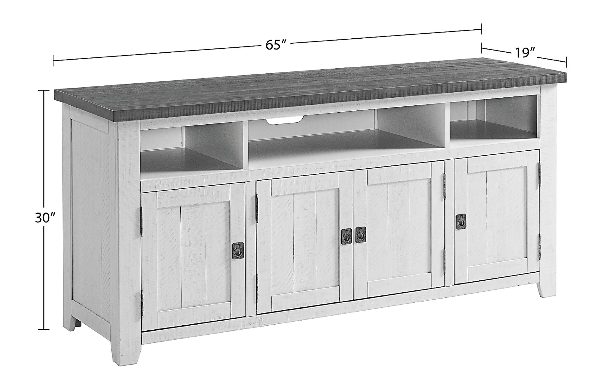 Bryn Avenue Gray 65in. Console - Image 9
