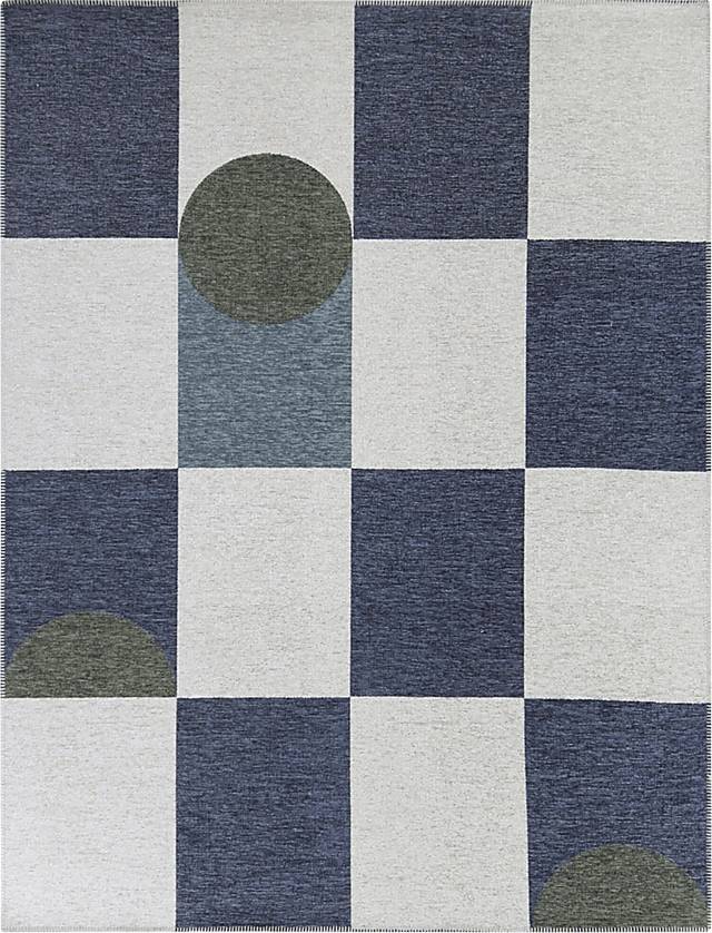 Brynhild Blue 5'3 x 7' Rug - Thumbnail - Image 1