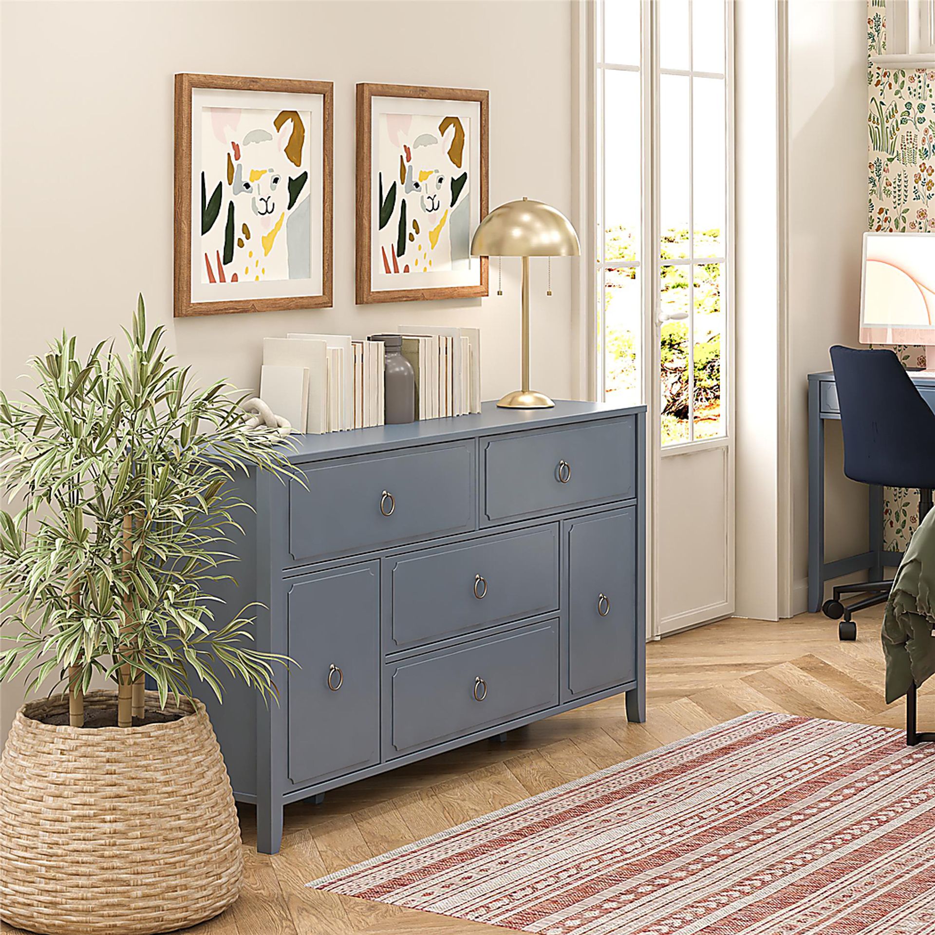 Brynner Blue Dresser - Image 4