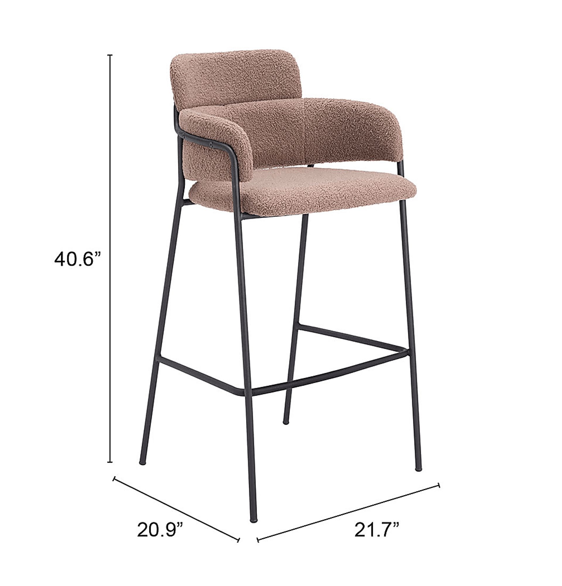 Brynns Brown Barstool, Set of 2 - Image 8