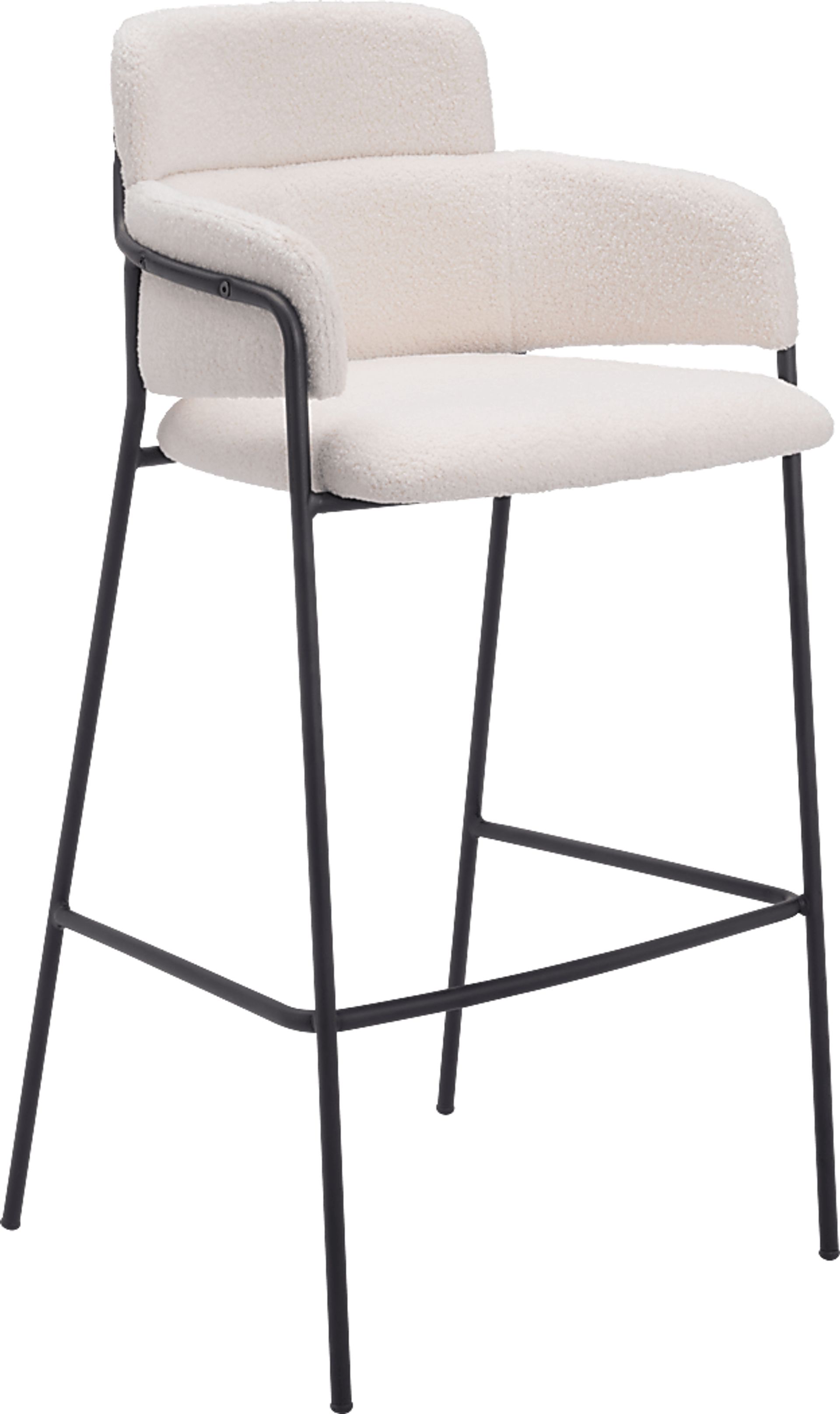 Brynns White Barstool, Set of 2 - Image 3