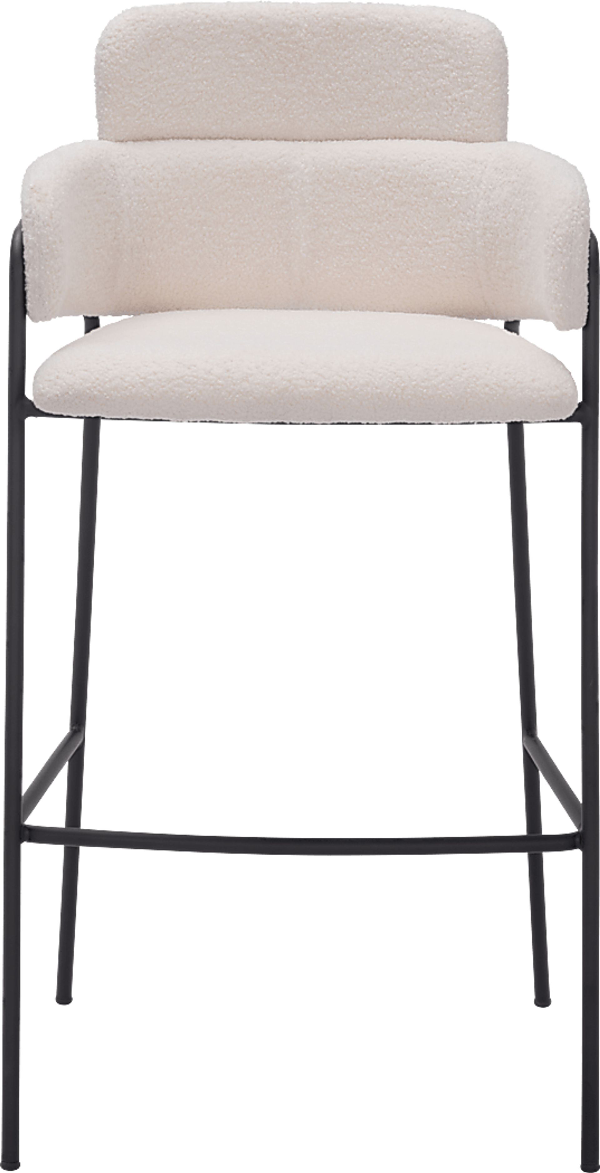 Brynns White Barstool, Set of 2 - Image 4
