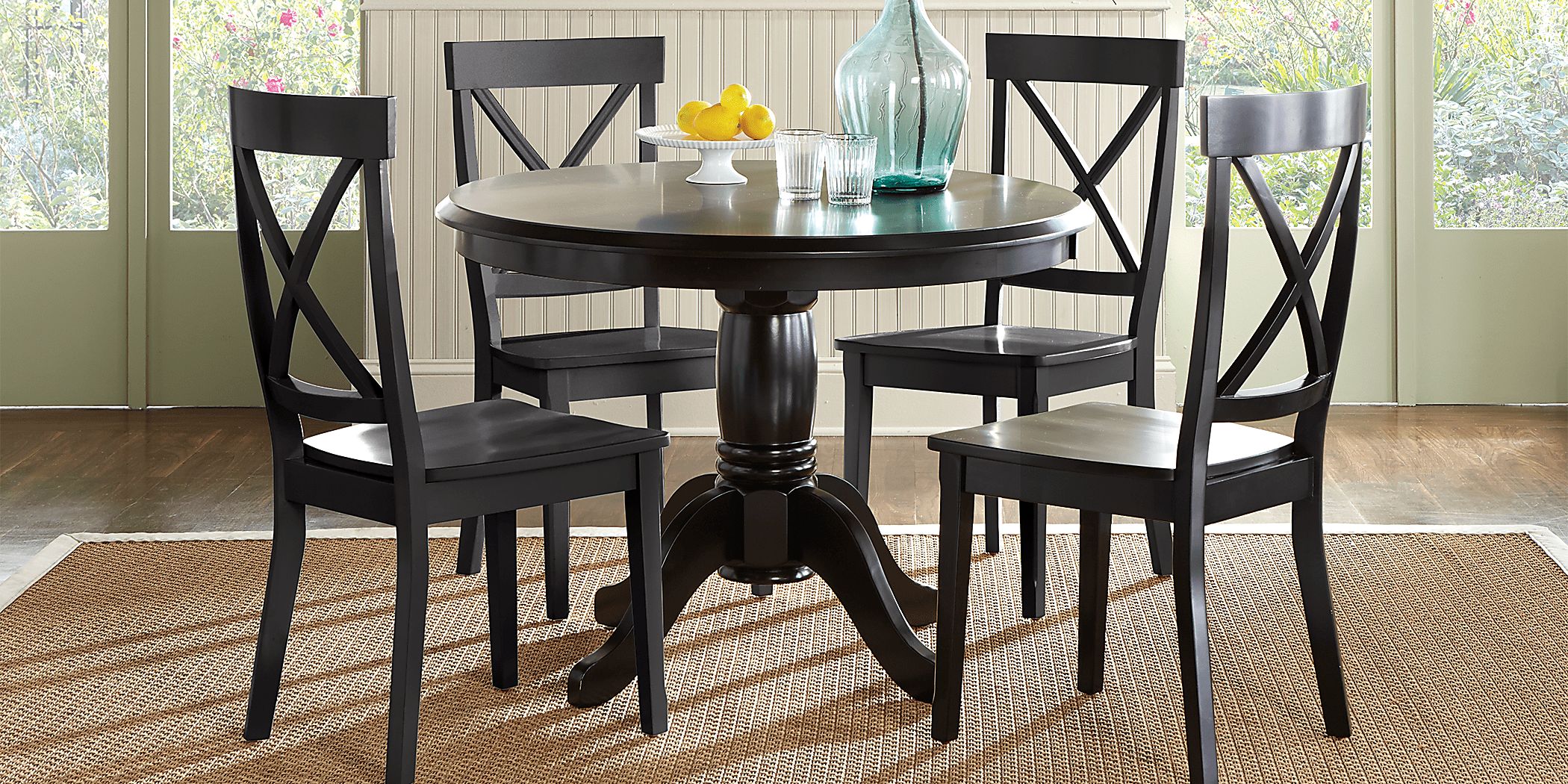 Brynwood 5 Pc Black Black Colors Dining Room Set With Dining Table