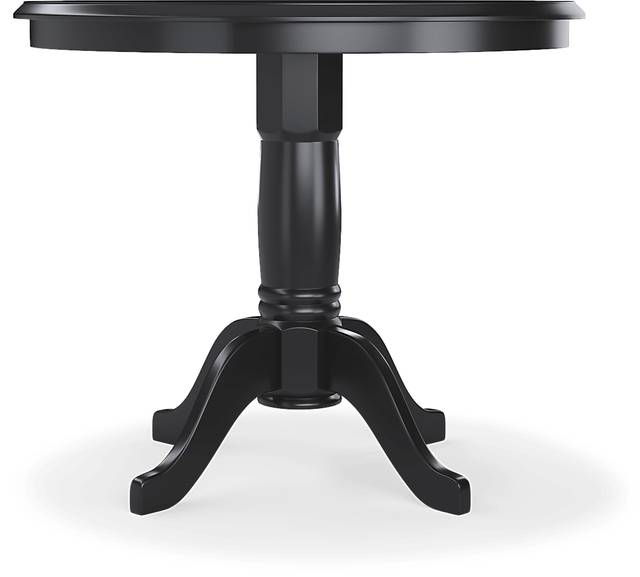 Brynwood Black 5 Pc Counter Height Dining Set with White Stools - Thumbnail - Image 3