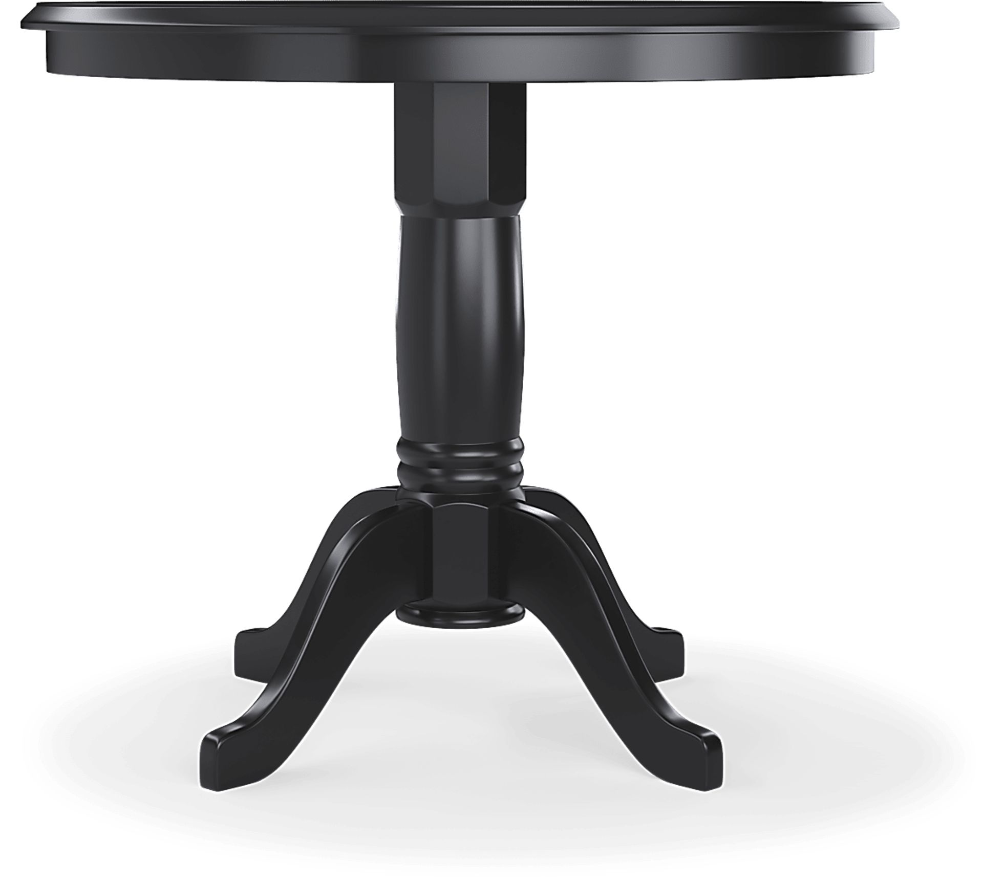 Brynwood Black 5 Pc Counter Height Dining Set with White Stools - Image 3