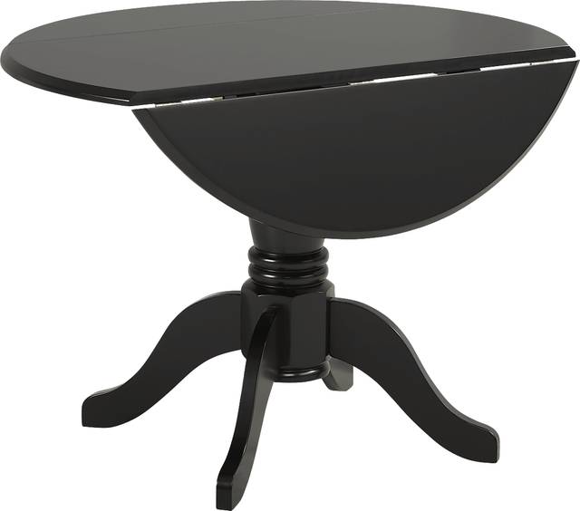 Brynwood Black 5 Pc Drop Leaf Dining Set with Black Chairs - Thumbnail - Image 3