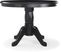 Brynwood Black 5 Pc Round Dining Set with Green Chairs