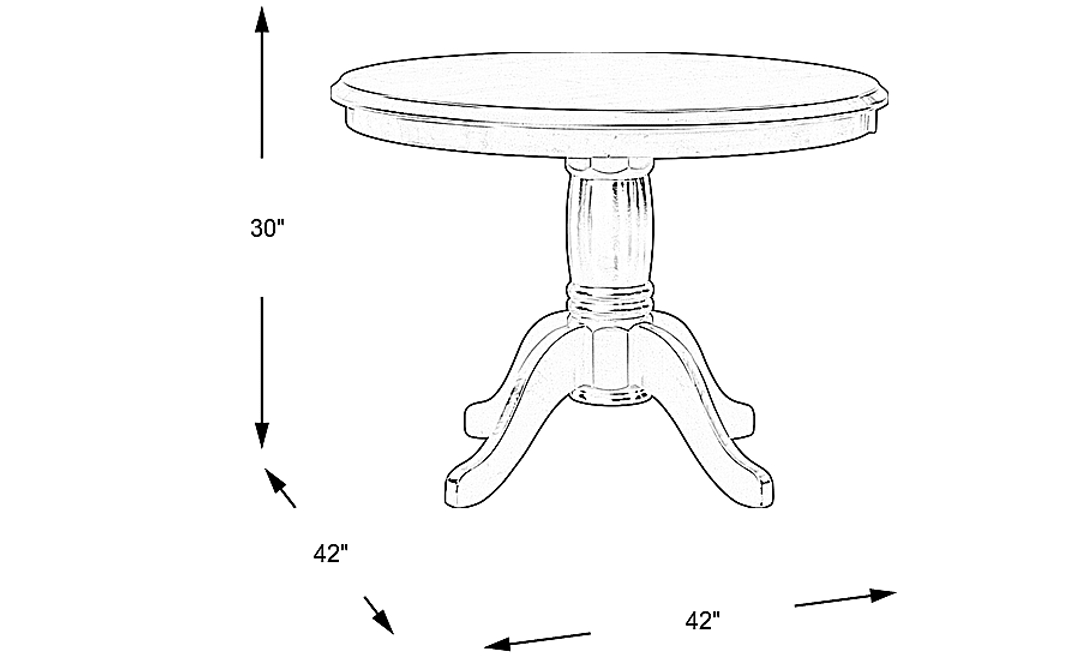 Brynwood Black Round Table