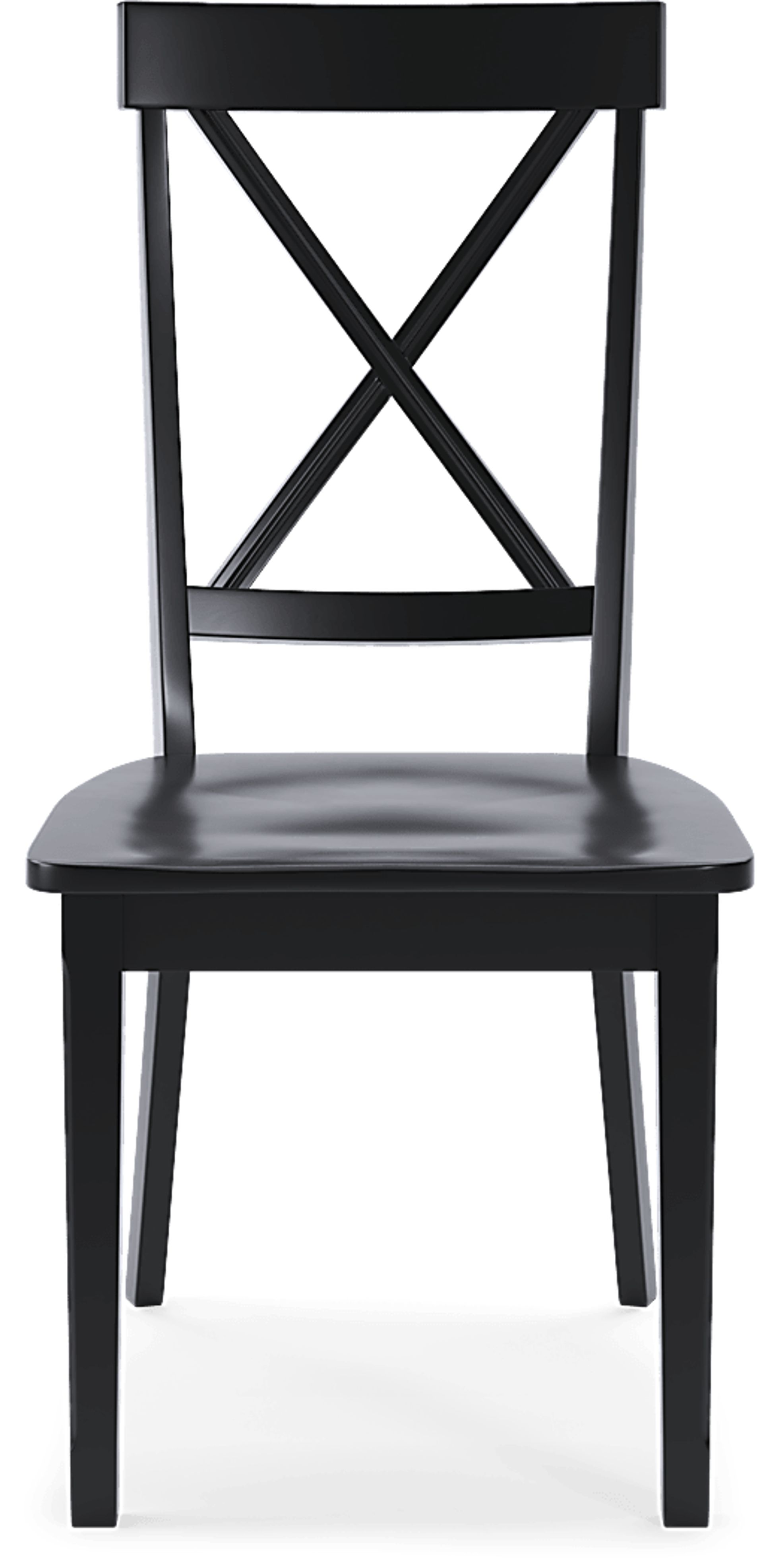 Brynwood White 5 Pc Round Dining Set with Black Chairs - Image 7