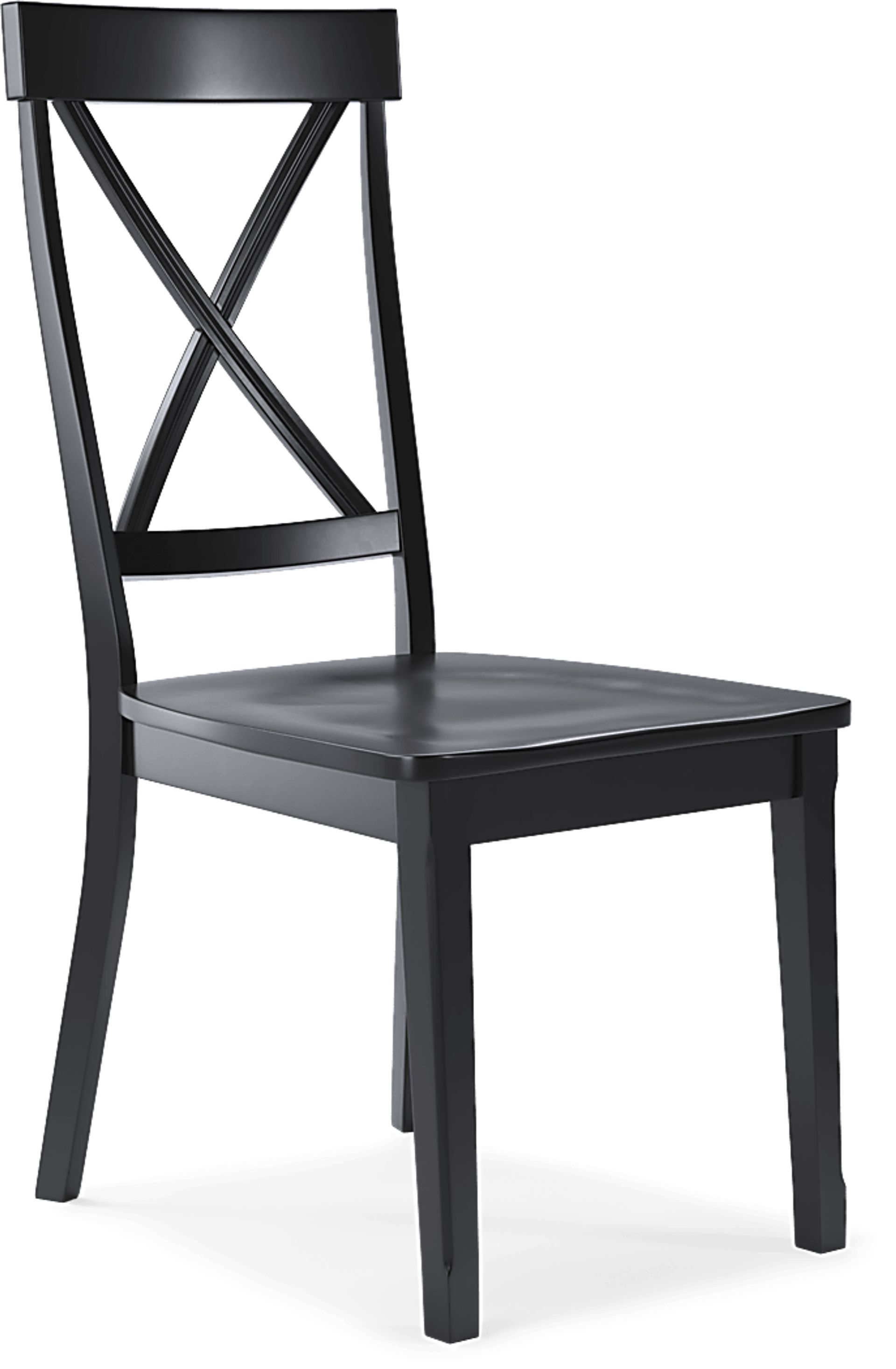 Brynwood White 5 Pc Round Dining Set with Black Chairs - Image 6
