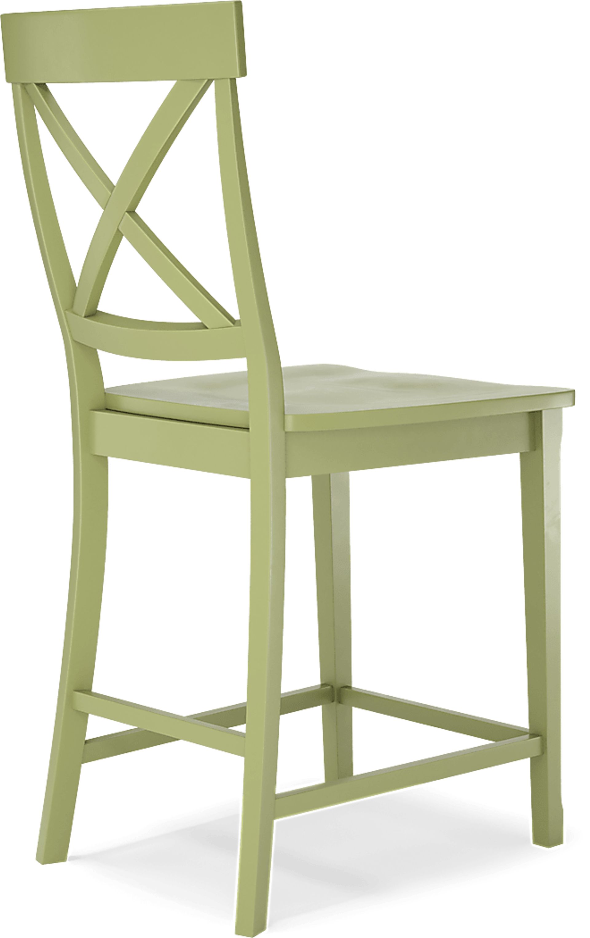 Brynwood White 5 Pc Counter Height Dining Set with Green Stools - Image 8