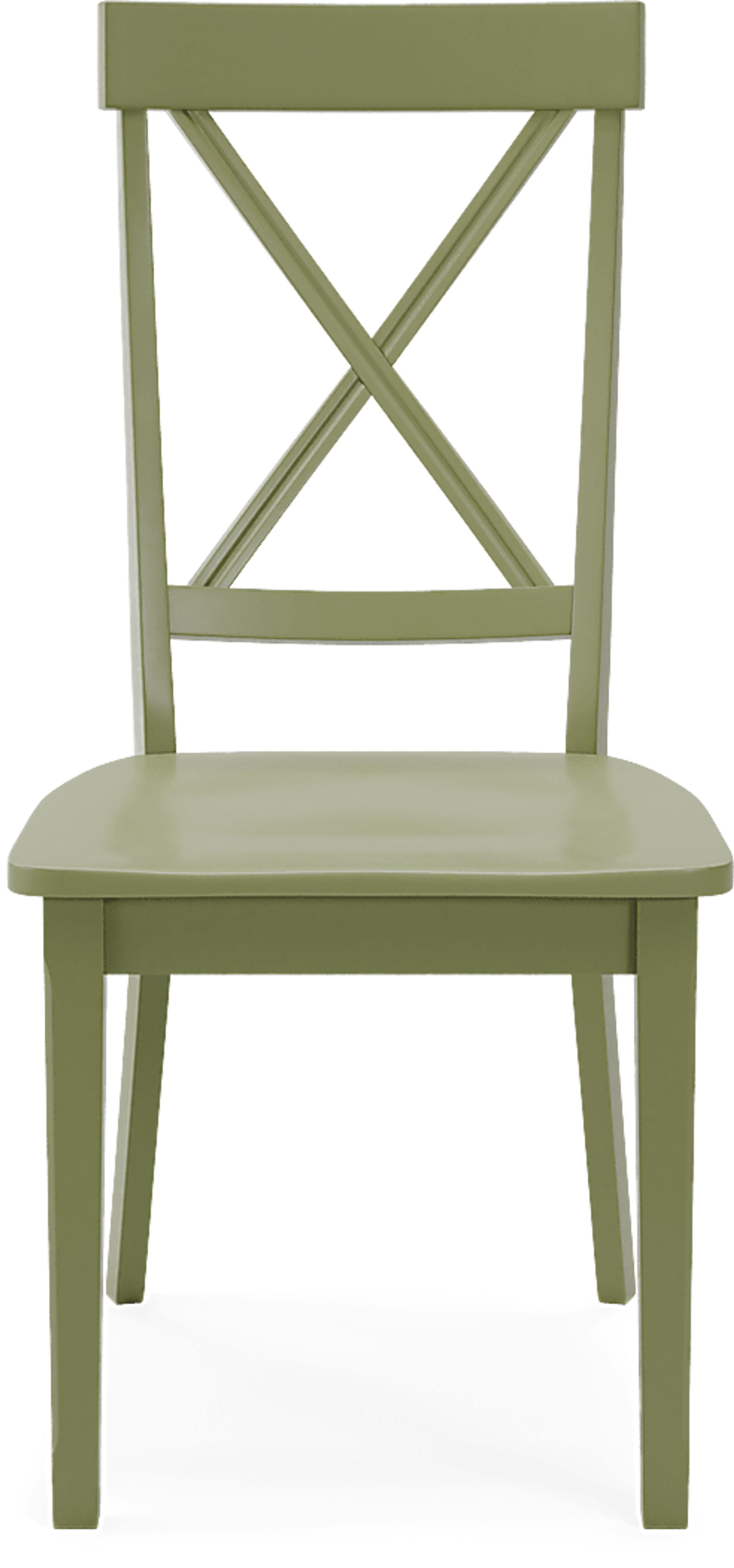 Brynwood White 5 Pc Round Dining Set with Green Chairs - Image 7