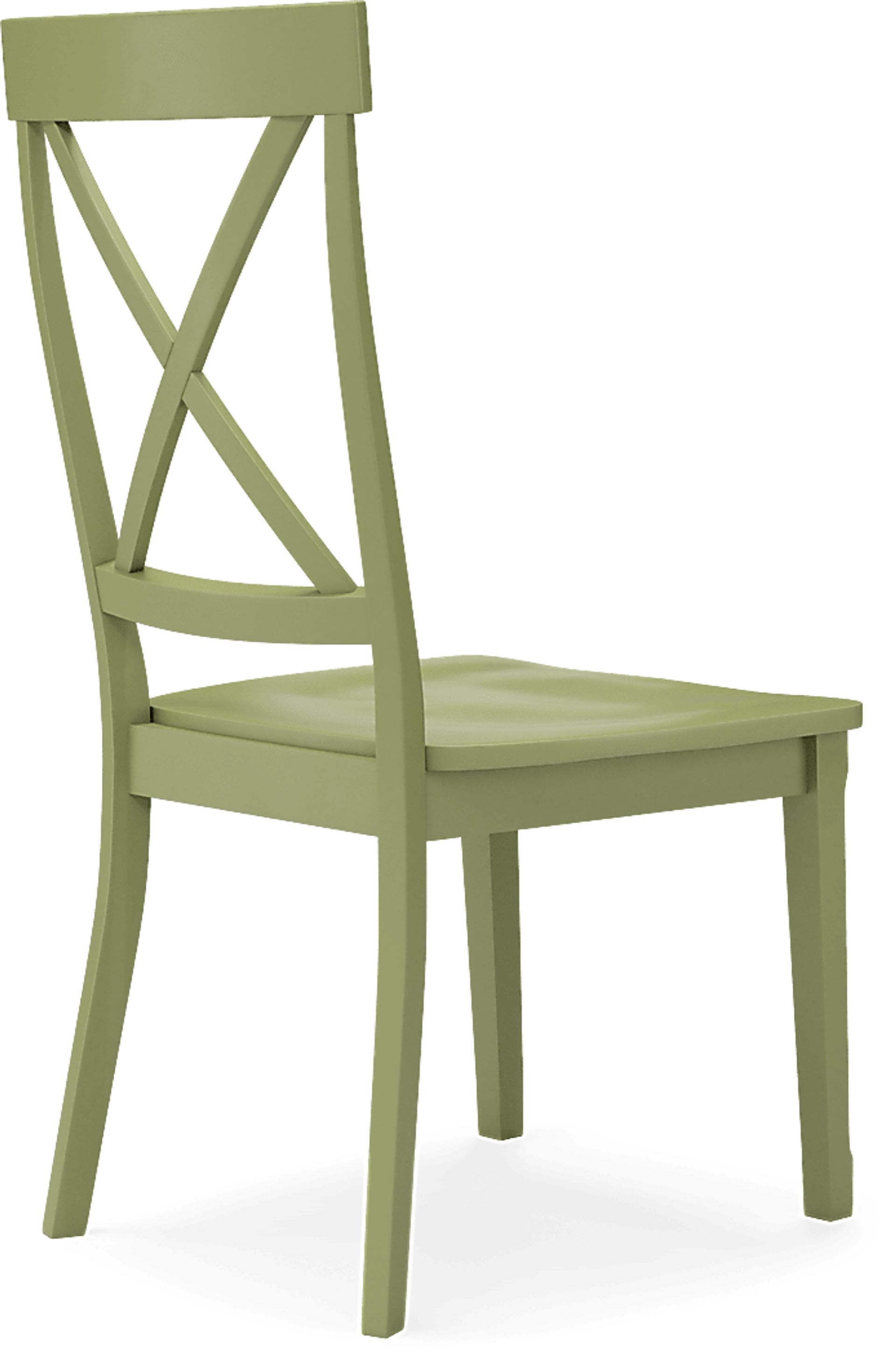 Brynwood White 5 Pc Round Dining Set with Green Chairs - Image 8