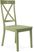 Brynwood Black 5 Pc Round Dining Set with Green Chairs