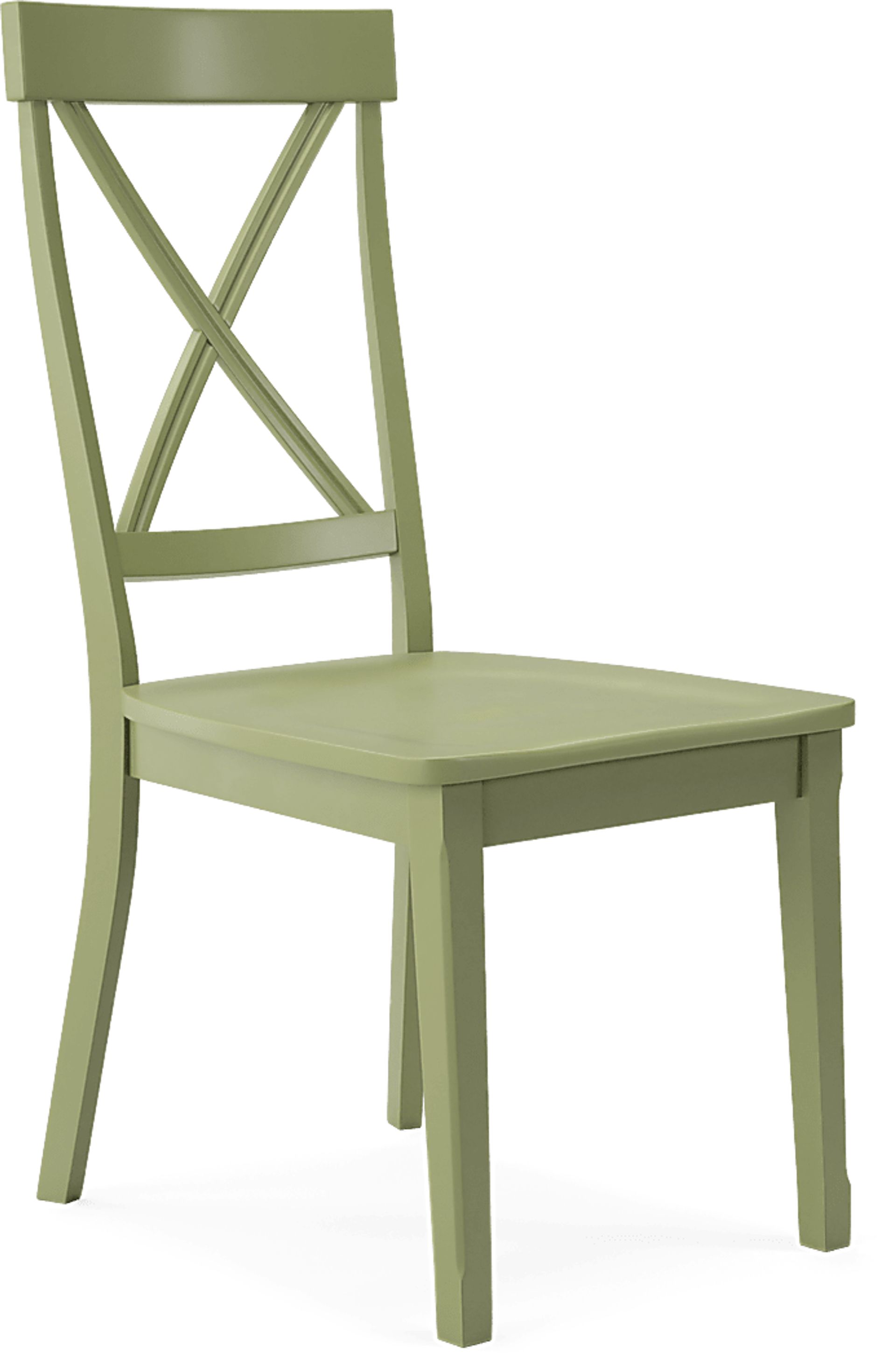 Brynwood White 5 Pc Round Dining Set with Green Chairs - Image 6
