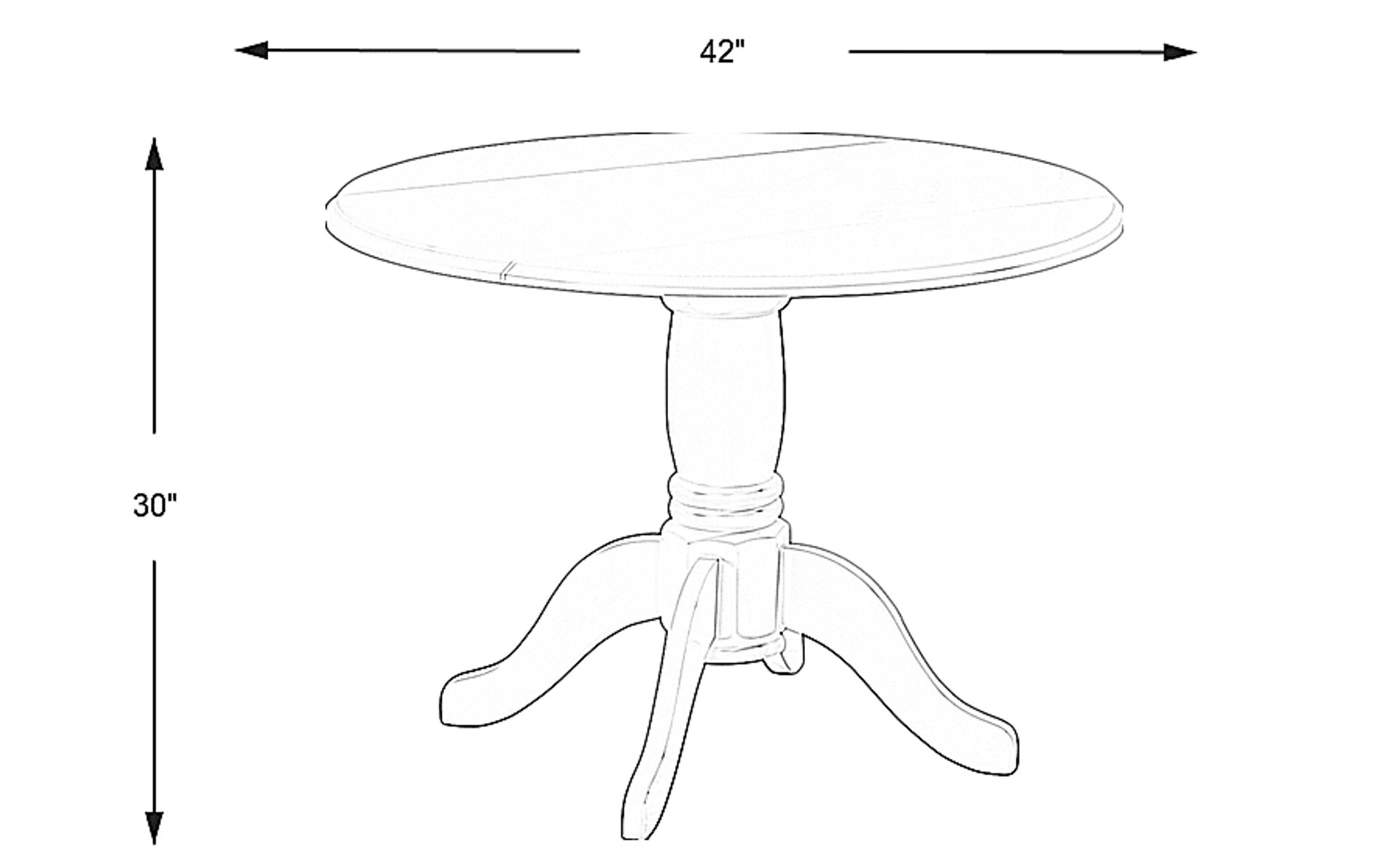 Brynwood White Colors,White Drop Leaf Dining Table | Rooms to Go