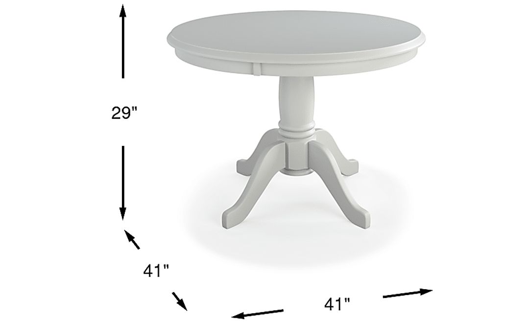 Brynwood White Round Table
