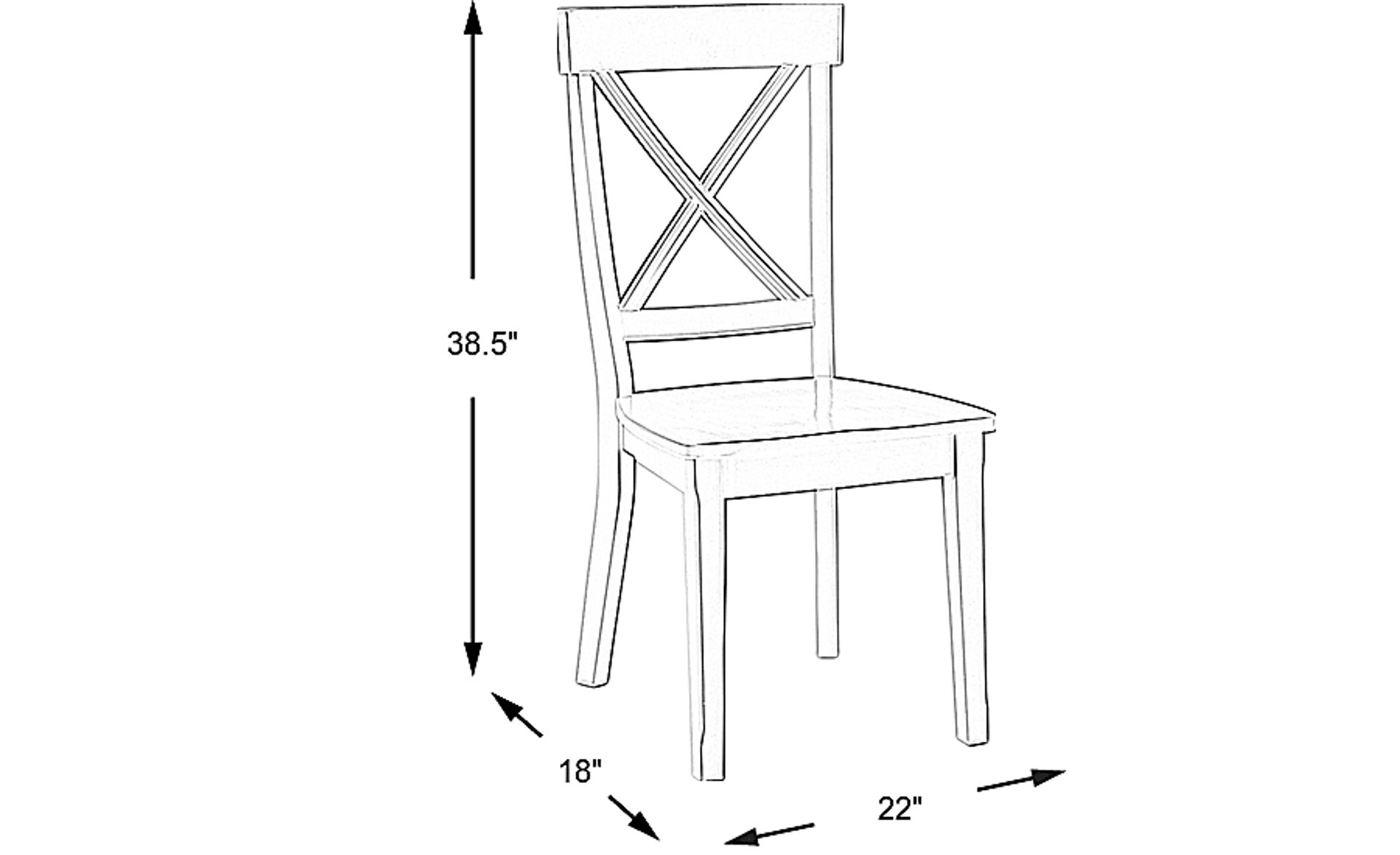 Brynwood White Side Chair | Rooms to Go