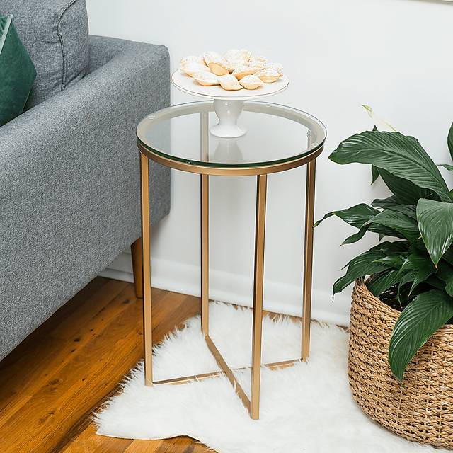 Bryon Alley Gold Accent Table - Thumbnail - Image 2