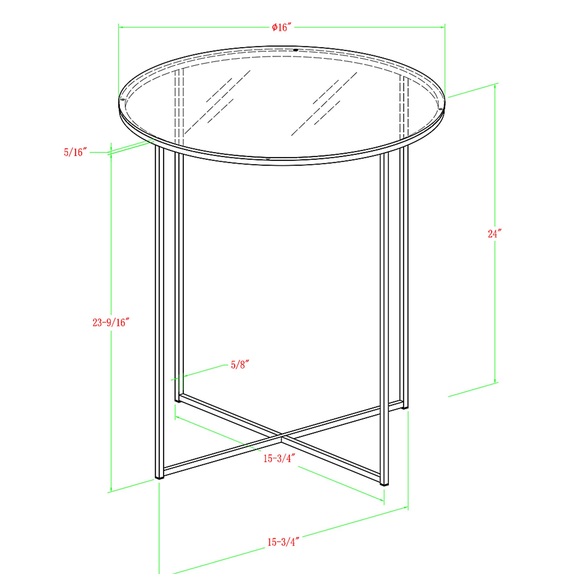 Bryon Alley Gold Accent Table - Image 5