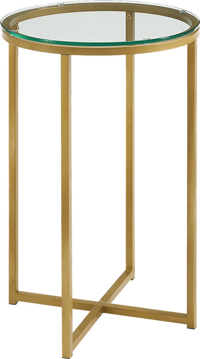 Bryon Alley Gold Accent Table - Thumbnail - Image 1