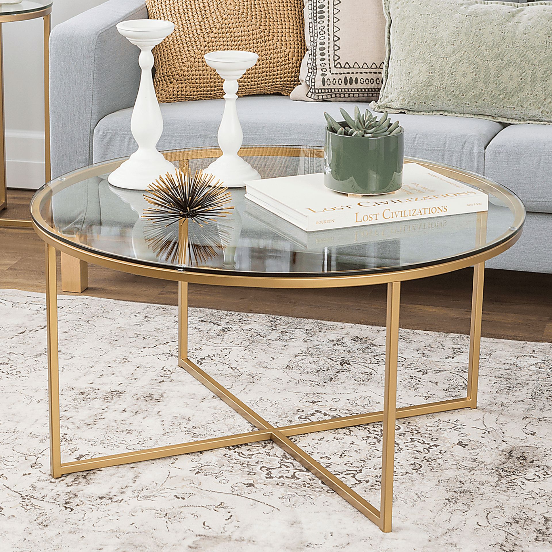 Bryon Alley Gold Cocktail Table - Image 2