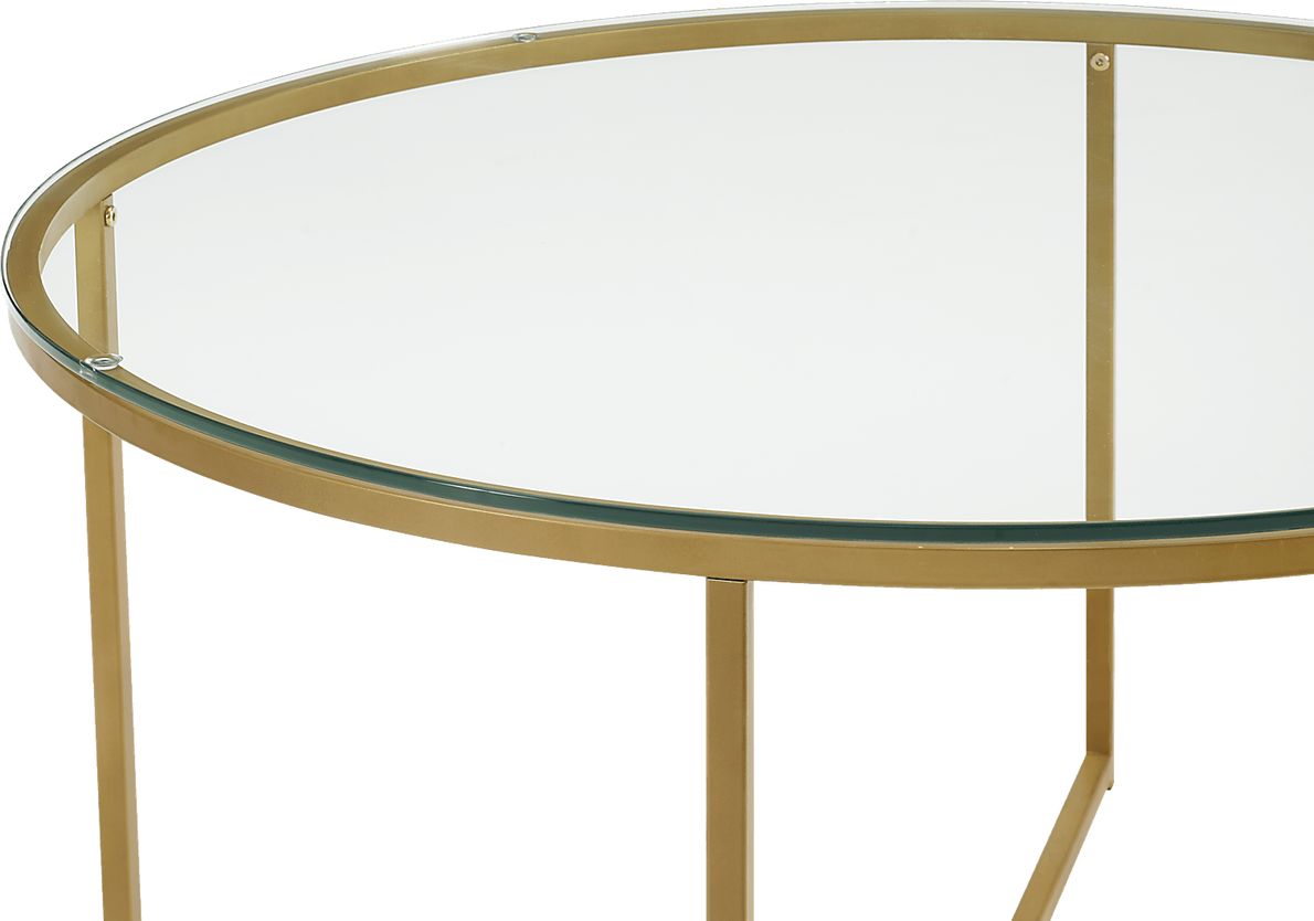 Bryon Alley Gold Cocktail Table