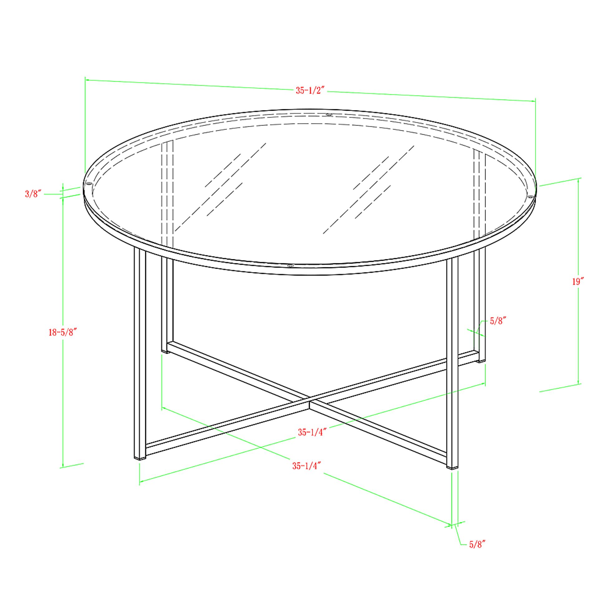 Bryon Alley Gold Cocktail Table - Image 6