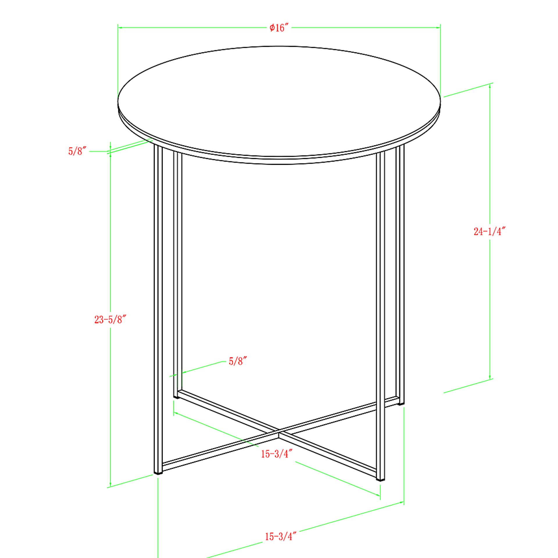 Bryon Alley White Accent Table - Image 5