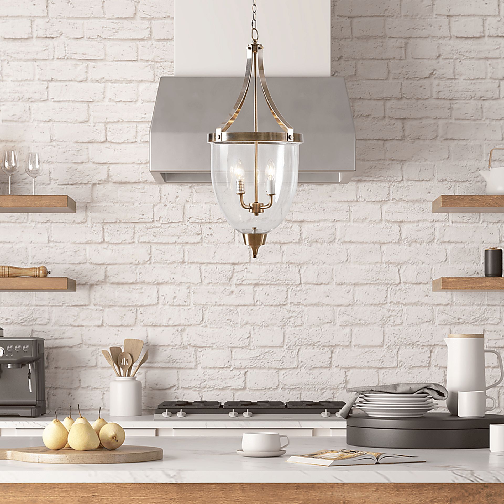 Brys Avenue Brass Pendant - Image 10