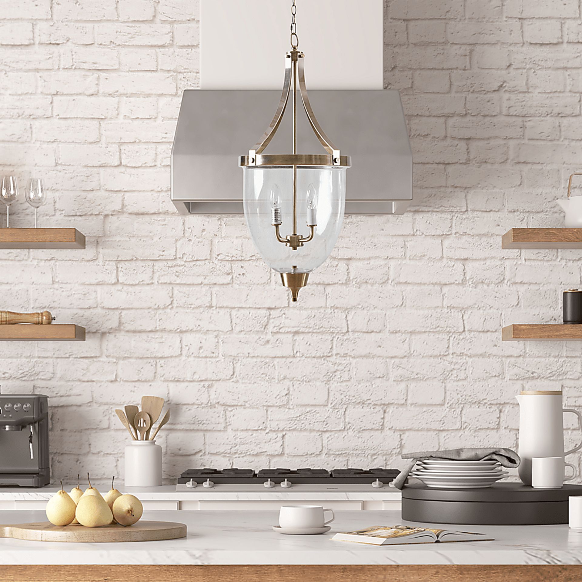 Brys Avenue Brass Pendant - Image 9