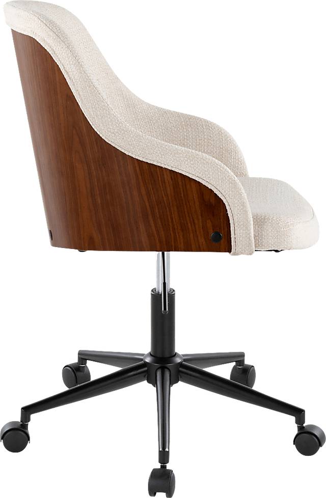 Bryta I Cream Desk Chair - Thumbnail - Image 2