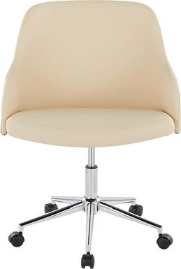 Bryta II Cream Desk Chair