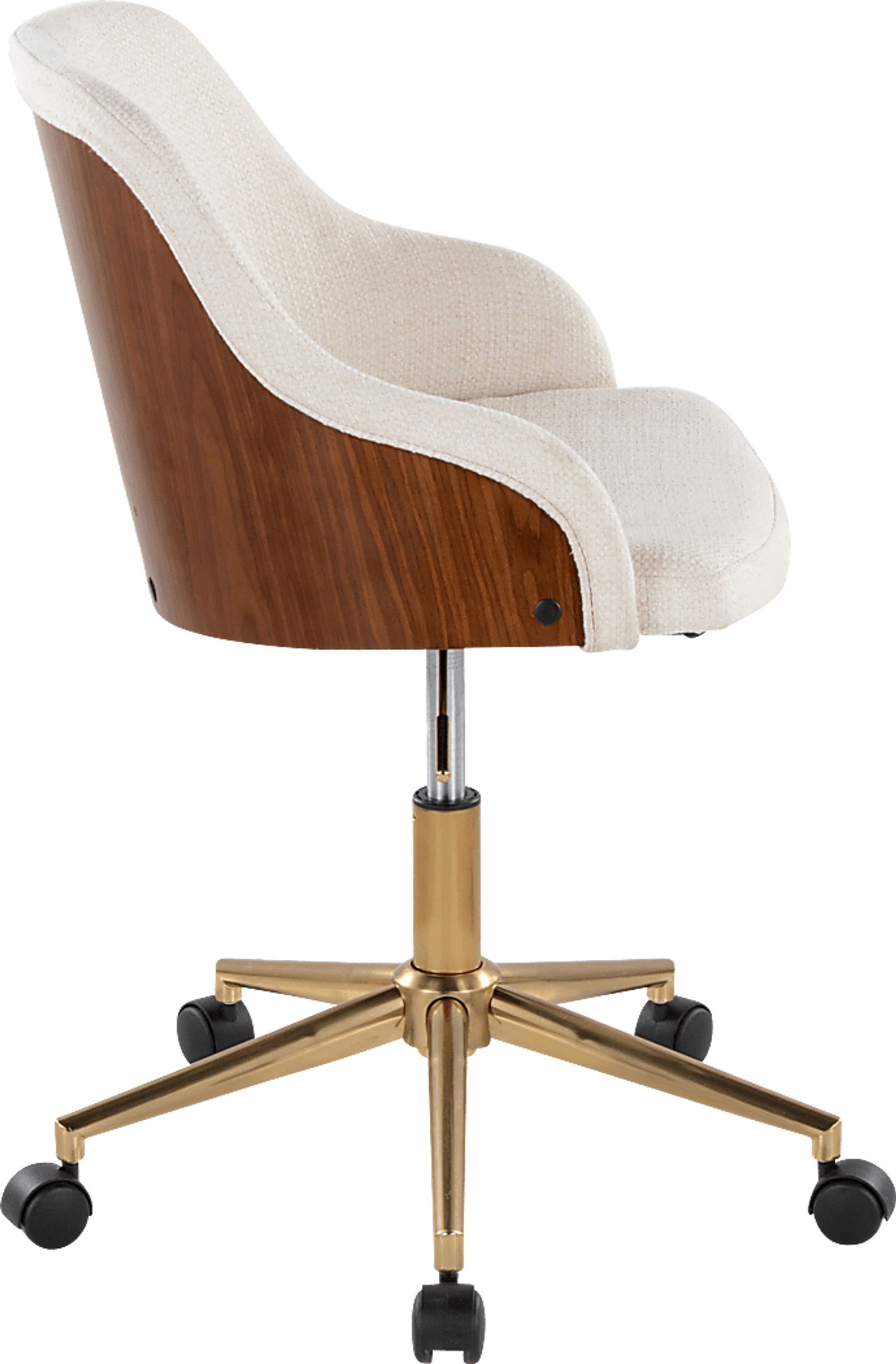 Bryta III Cream Desk Chair - Image 2