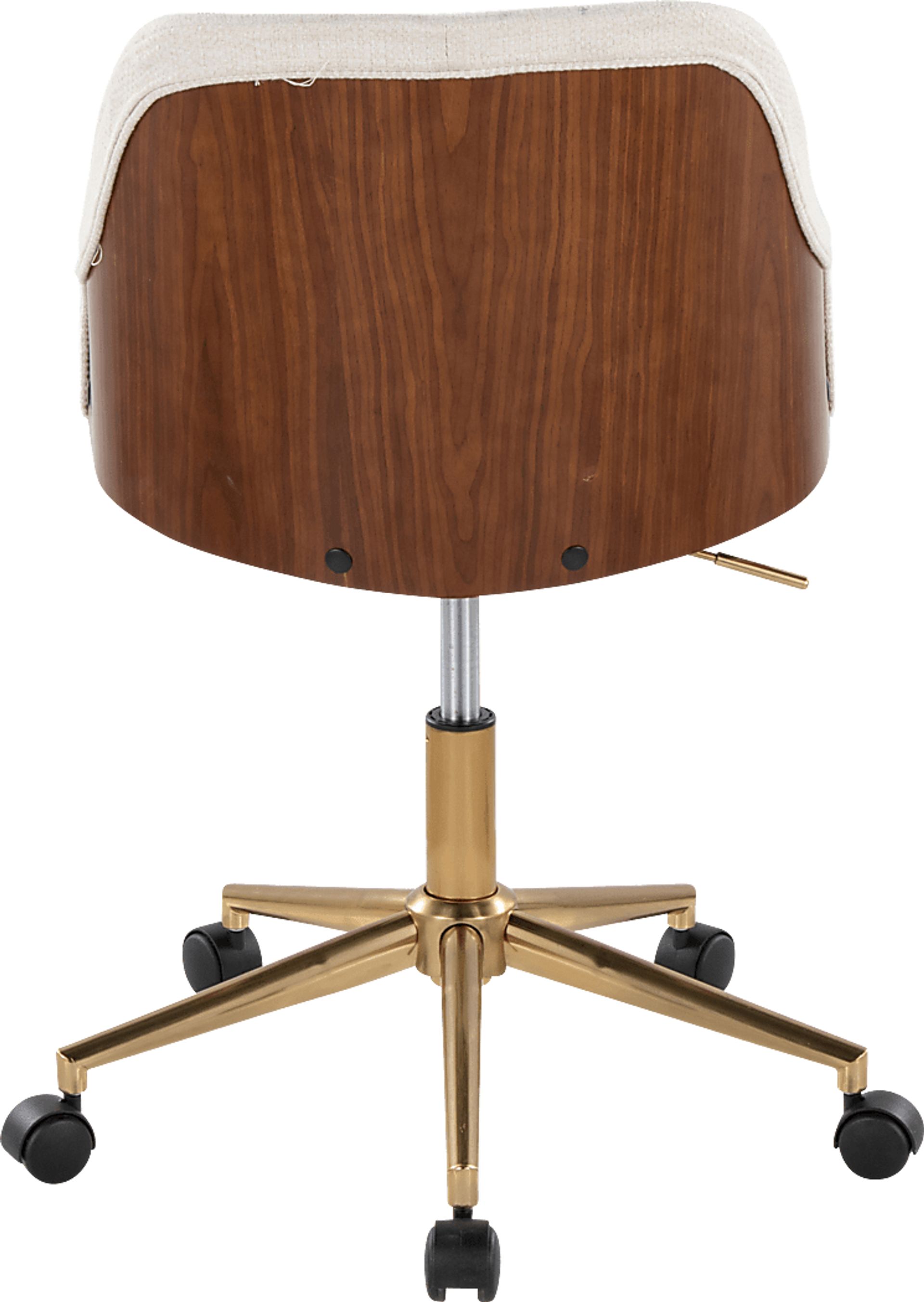 Bryta III Cream Desk Chair - Image 4