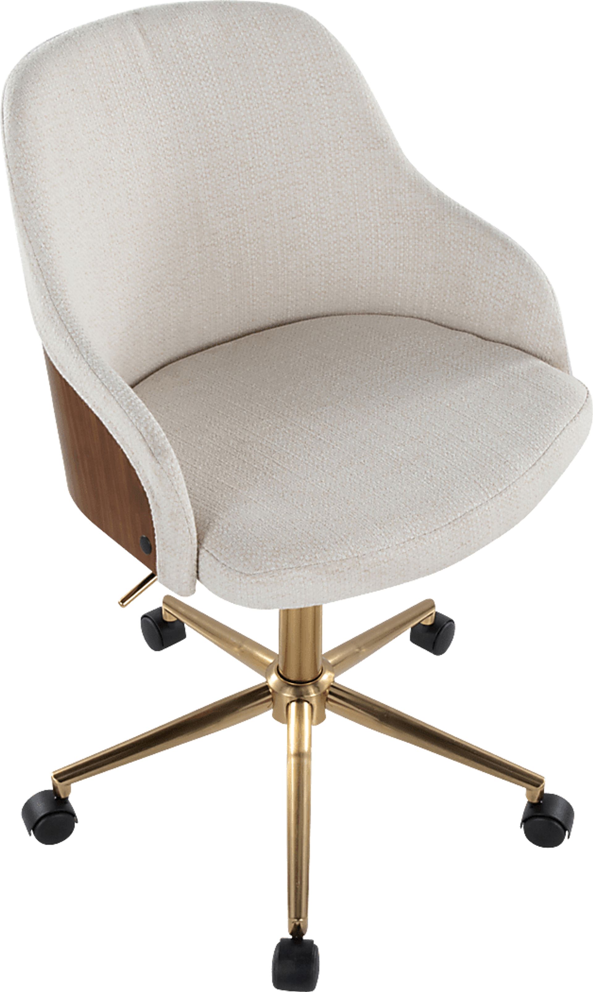 Bryta III Cream Desk Chair - Image 5