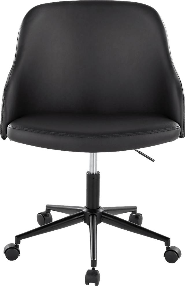 Bryta IV Black Desk Chair - Thumbnail - Image 4
