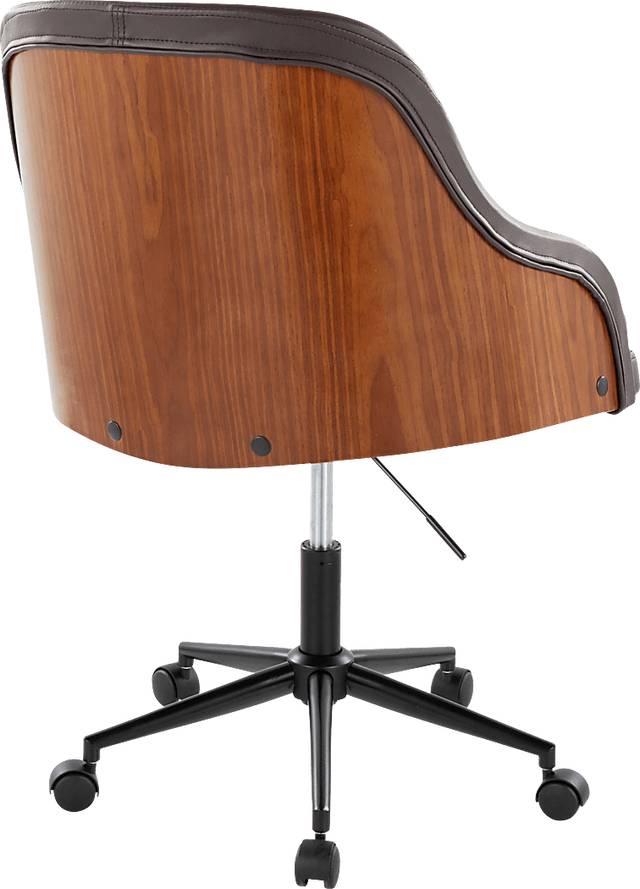 Bryta IV Brown Desk Chair - Thumbnail - Image 2